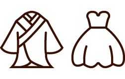 新婦衣裳1点（和装 or 洋装）
